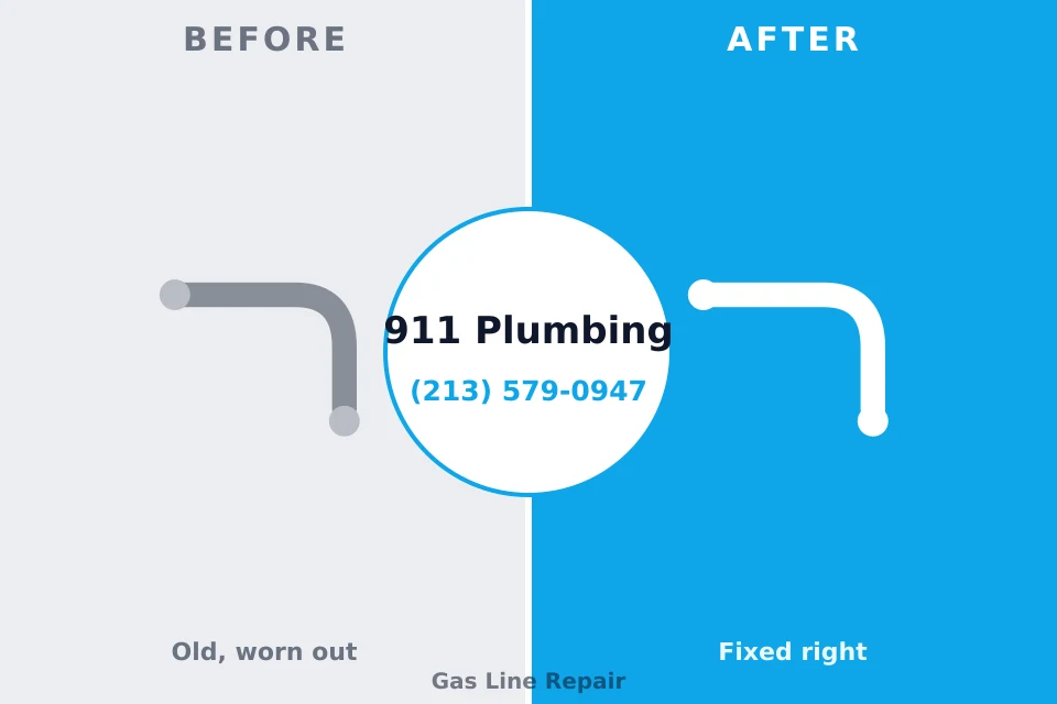 Before and after: plumbing repair La Salle, CO